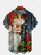 Men's Christmas Funny Graphic Short Sleeve Hawaiian Shirt